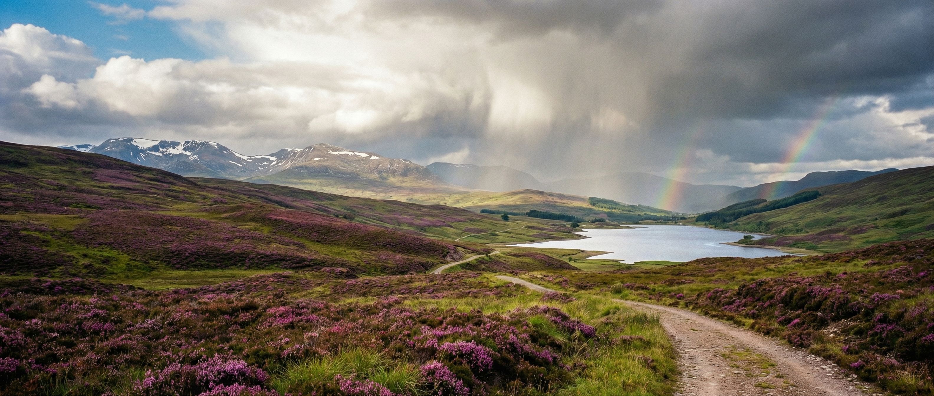Paysage des Highlands écossais au fil des quatre saisons