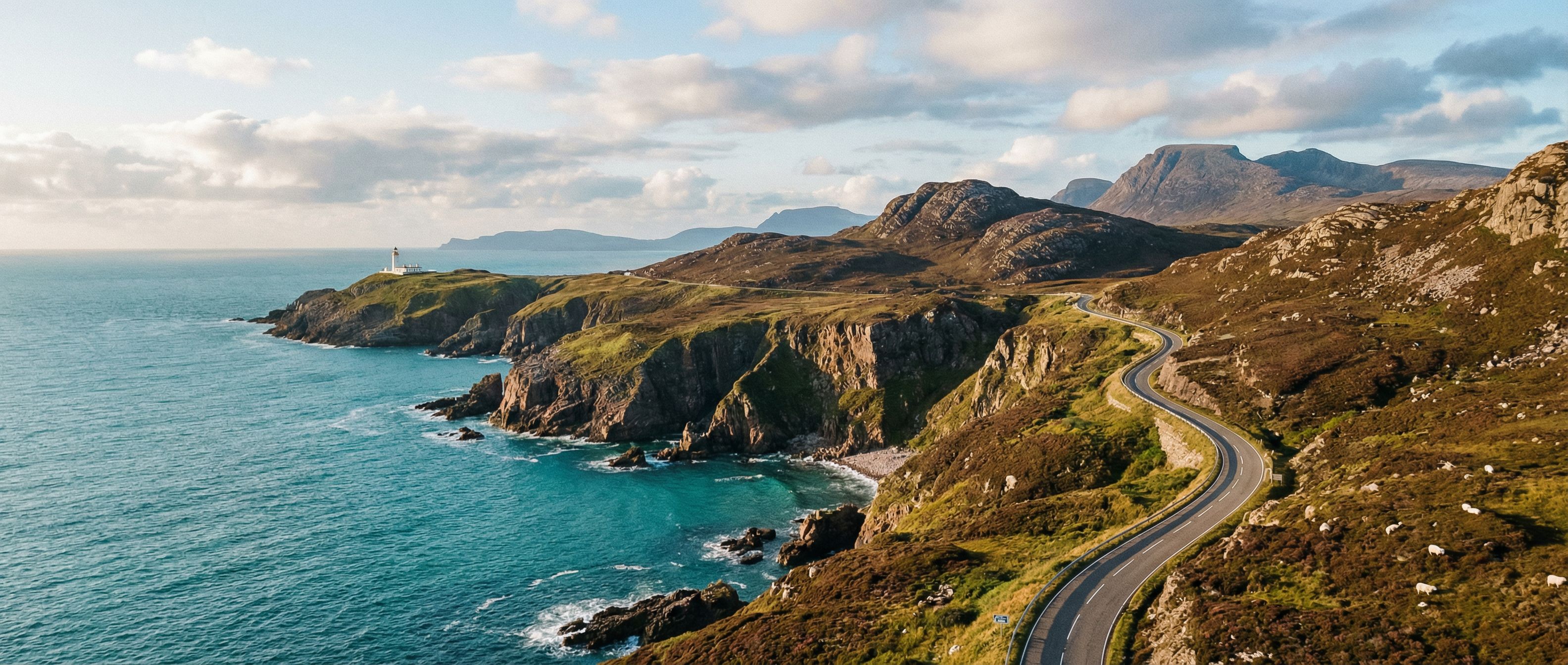 Carte illustrée d'un road trip de 10 jours à travers l'Écosse