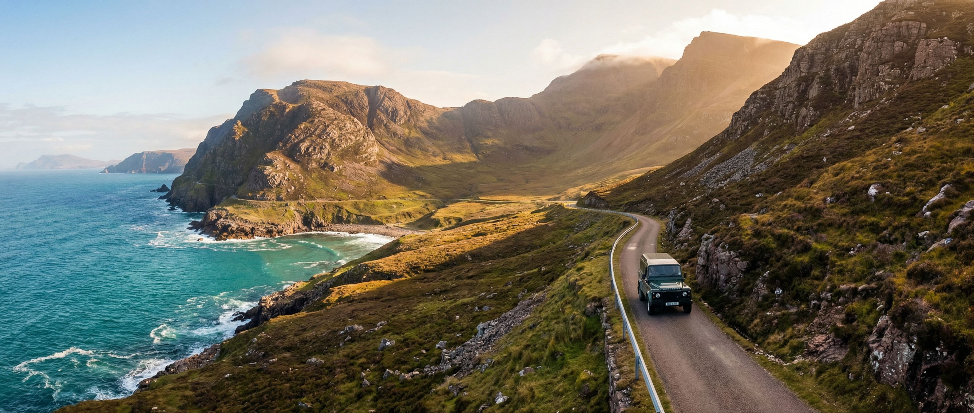 Carte illustrée d'un road trip de 7 jours à travers l'Écosse